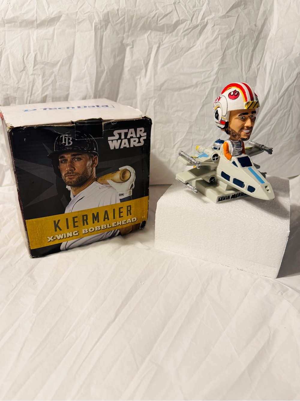Kevin Kiermaier Tampa Bay Rays Star Wars X-Wing Bobblehead 2017 w/ Box